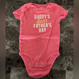 1st Fathers Day onesie